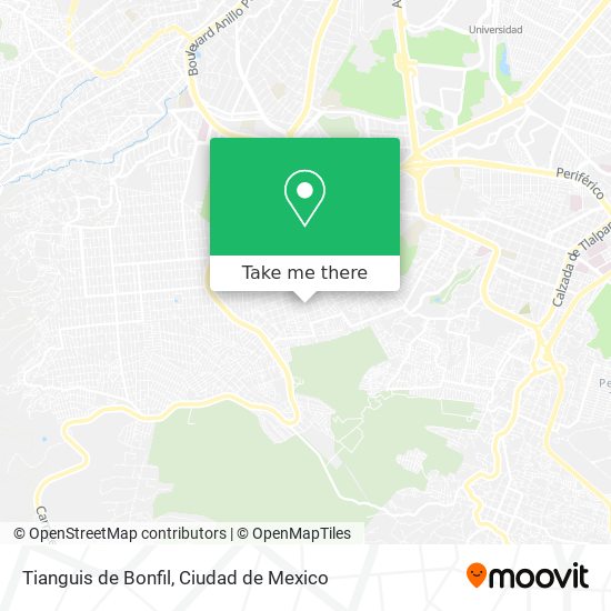 Mapa de Tianguis de Bonfil