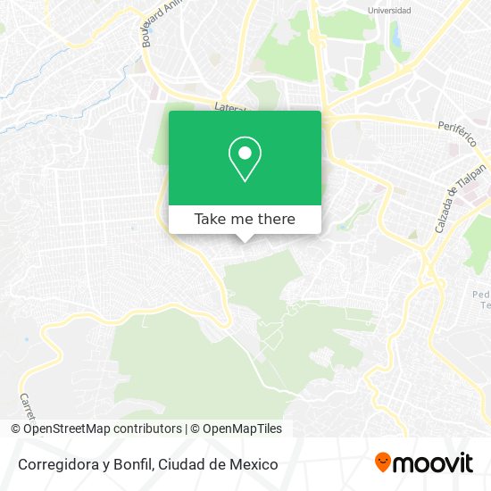 Mapa de Corregidora y Bonfil