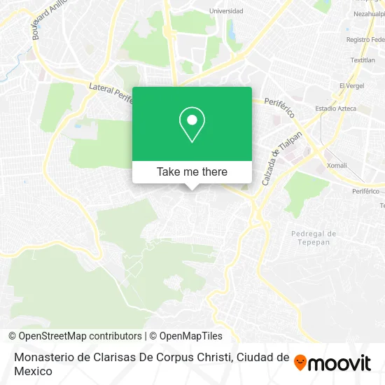 Monasterio de Clarisas De Corpus Christi map