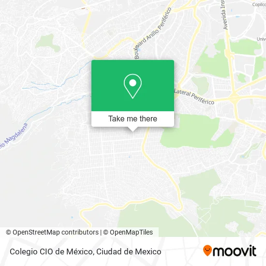Mapa de Colegio CIO de México