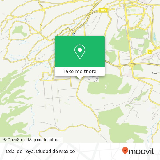 Cda. de Teya map