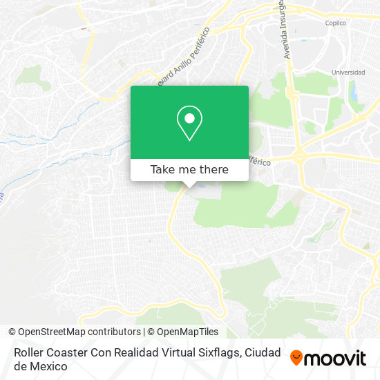 Roller Coaster Con Realidad Virtual Sixflags map