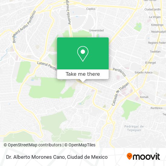 Mapa de Dr. Alberto Morones Cano