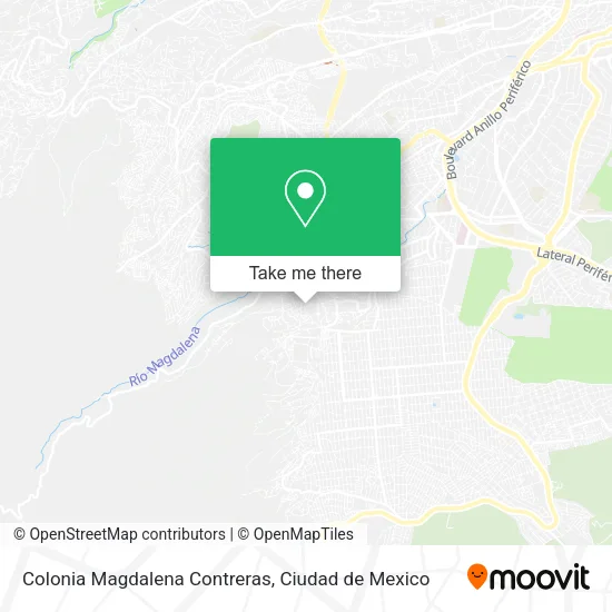 Colonia Magdalena Contreras map