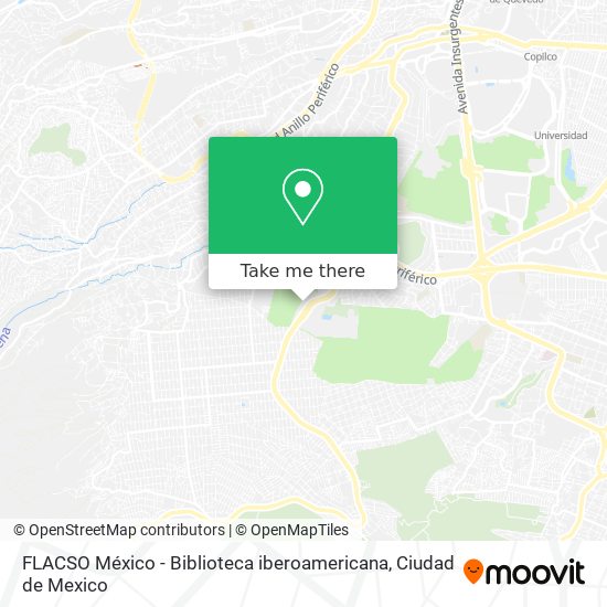 FLACSO México - Biblioteca iberoamericana map