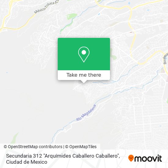 Secundaria 312 "Arquímides Caballero Caballero" map