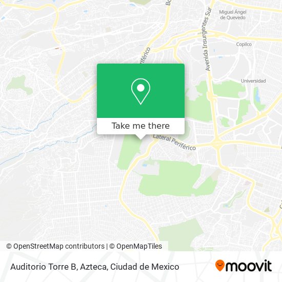 Auditorio Torre B, Azteca map