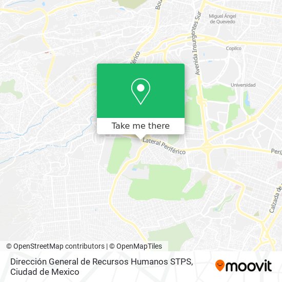 Dirección General de Recursos Humanos STPS map