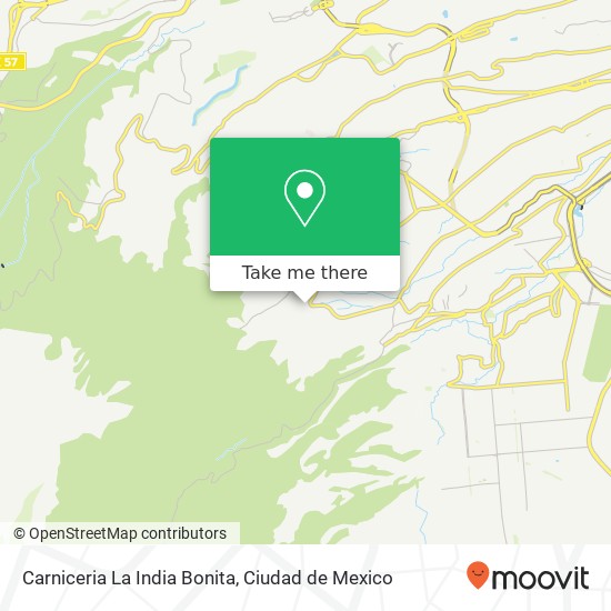 Mapa de Carniceria La India Bonita