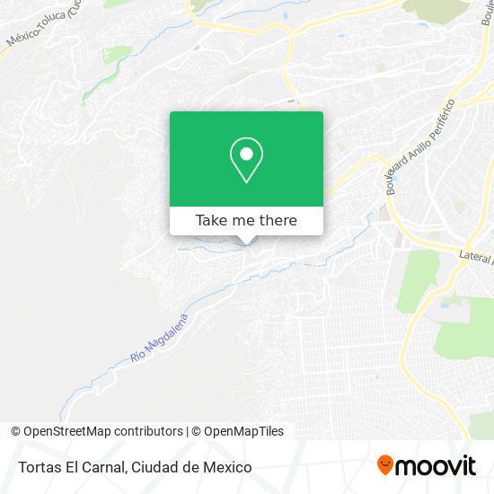 Mapa de Tortas El Carnal