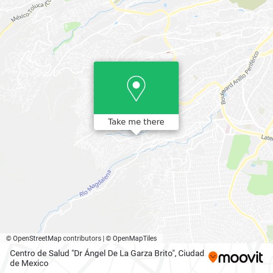 Mapa de Centro de Salud "Dr Ángel De La Garza Brito"