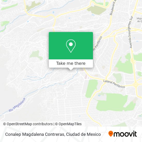 Conalep Magdalena Contreras map