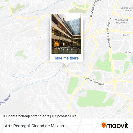 How to get to Artz Pedregal in Alvaro Obreg n by Bus