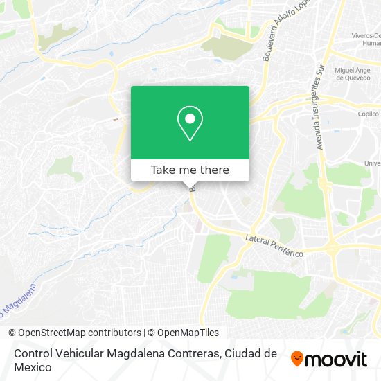 Control Vehicular Magdalena Contreras map