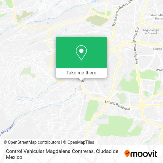 Control Vehicular Magdalena Contreras map