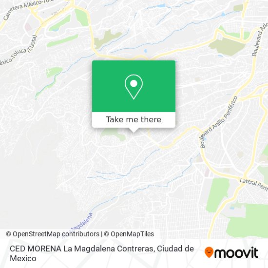 CED MORENA La Magdalena Contreras map