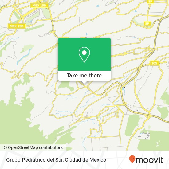 Mapa de Grupo Pediatrico del Sur