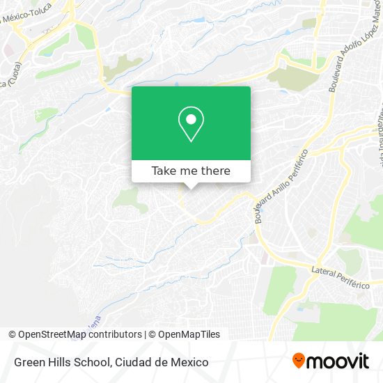 Green Hills School map