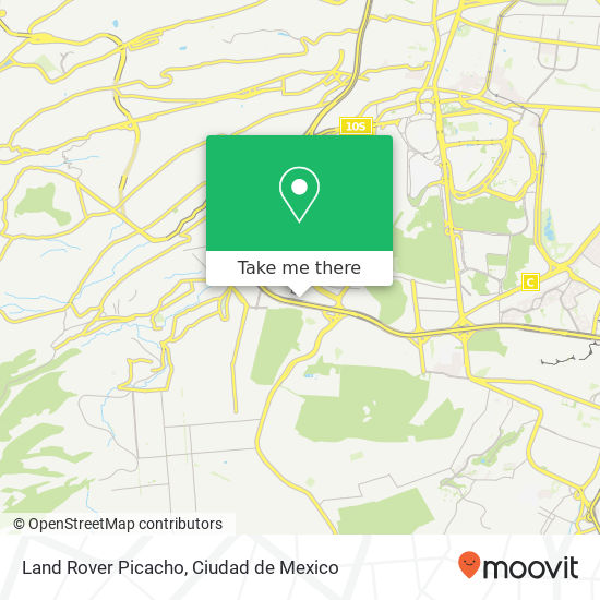 Land Rover Picacho map