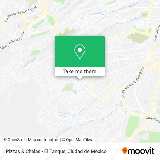 Mapa de Pizzas & Chelas - El Tanque