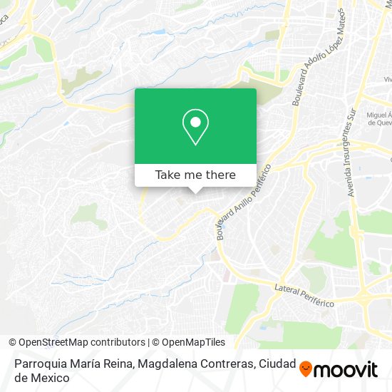 Parroquia María Reina, Magdalena Contreras map