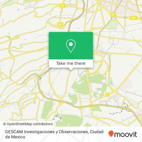 Mapa de GESCAM Investigaciones y Observaciones