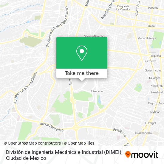 División de Ingeniería Mecánica e Industrial (DIMEI) map