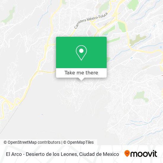 El Arco - Desierto de los Leones map