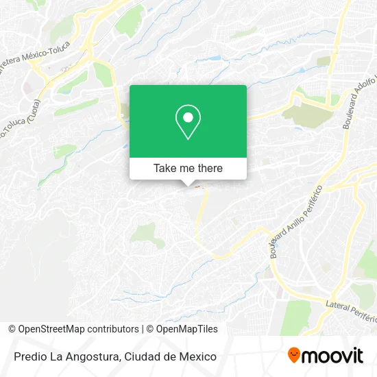 Mapa de Predio La Angostura