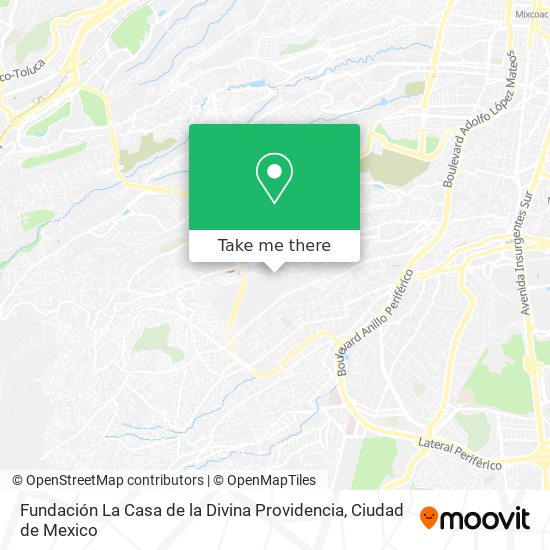 Mapa de Fundación La Casa de la Divina Providencia