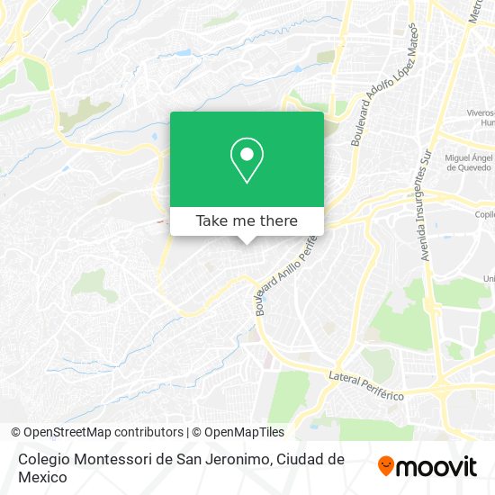 Colegio Montessori de San Jeronimo map