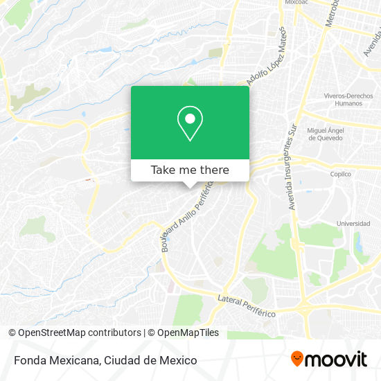 Fonda Mexicana map