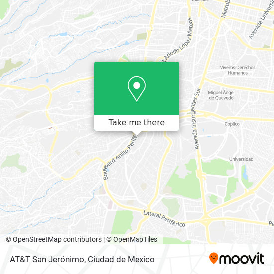 AT&T San Jerónimo map