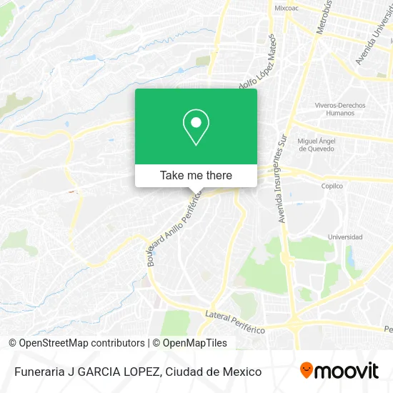 Mapa de Funeraria J GARCIA LOPEZ