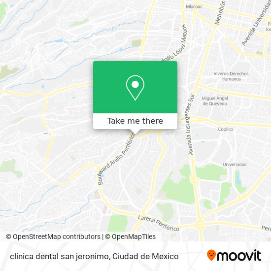 clinica dental san jeronimo map