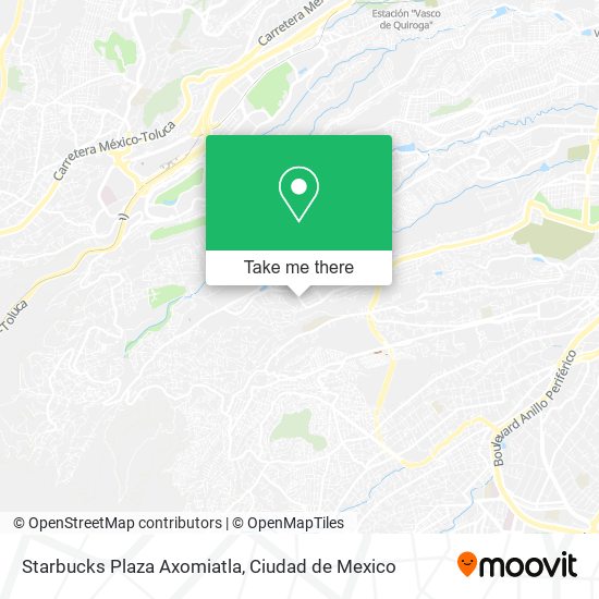 Starbucks Plaza Axomiatla map