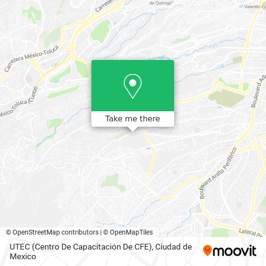 Mapa de UTEC (Centro De Capacitación De CFE)