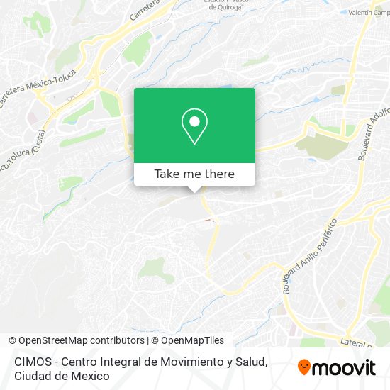 Mapa de CIMOS - Centro Integral de Movimiento y Salud