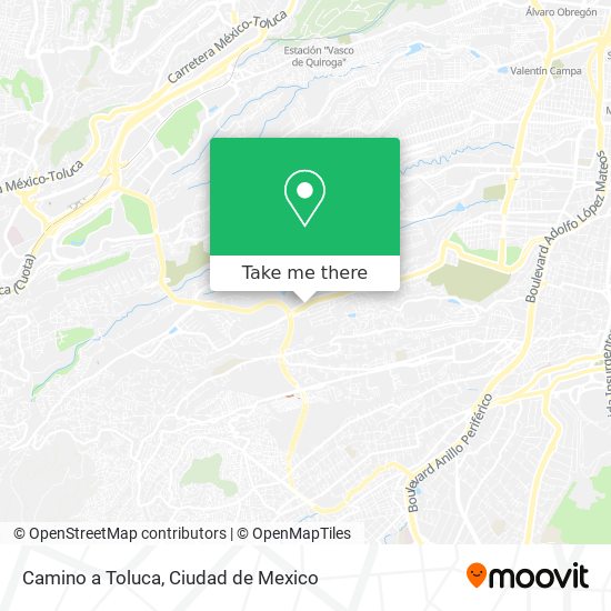 Camino a Toluca map