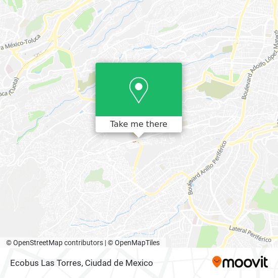 Ecobus Las Torres map