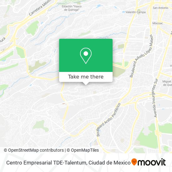 Centro Empresarial TDE-Talentum map
