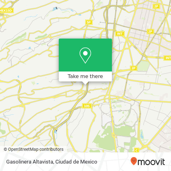 Gasolinera Altavista map