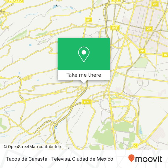 Tacos de Canasta - Televisa map