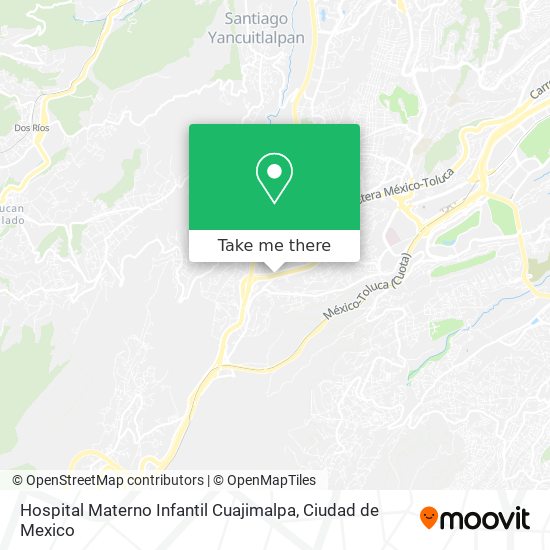 Hospital Materno Infantil Cuajimalpa map