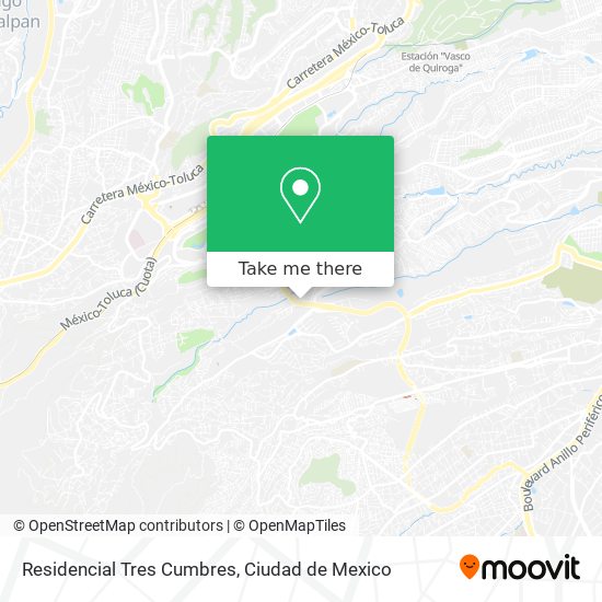 Residencial Tres Cumbres map