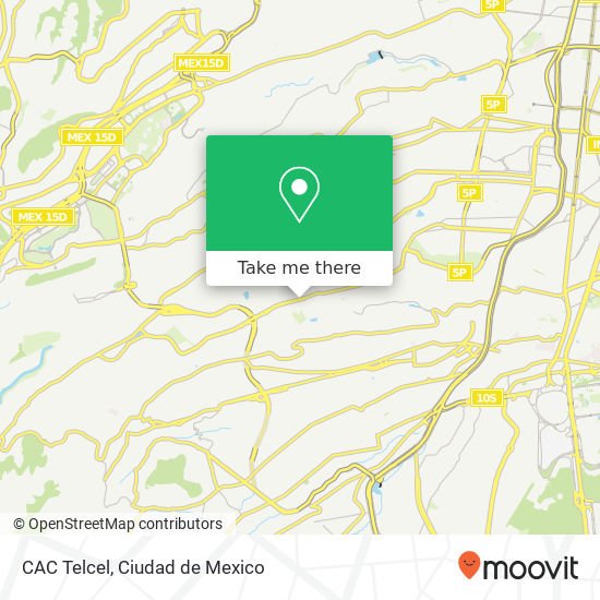CAC Telcel map