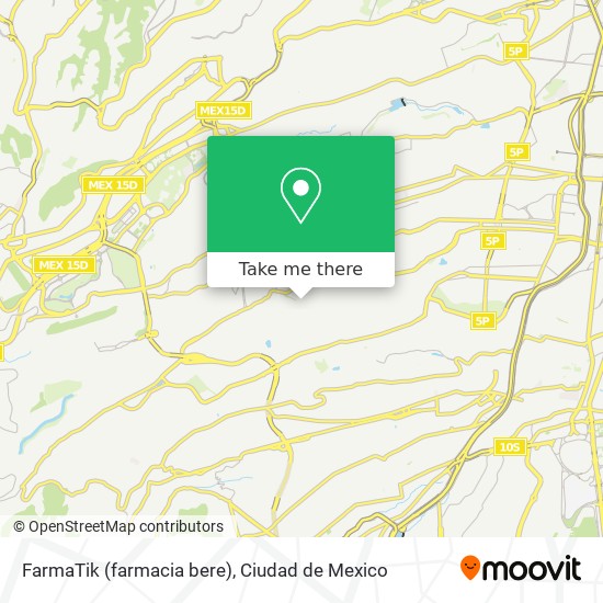 Mapa de FarmaTik (farmacia bere)