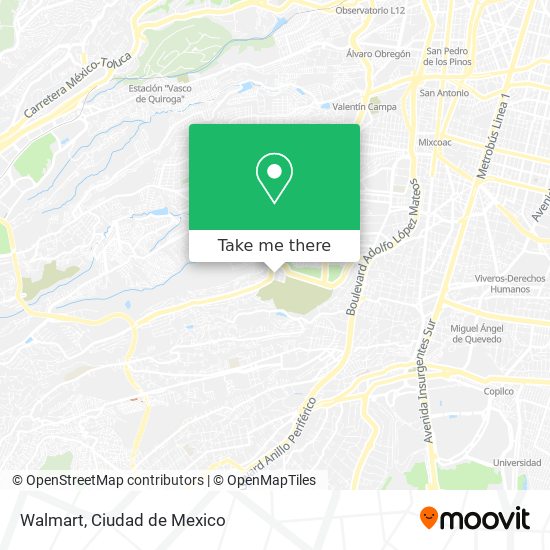 Mapa de Walmart