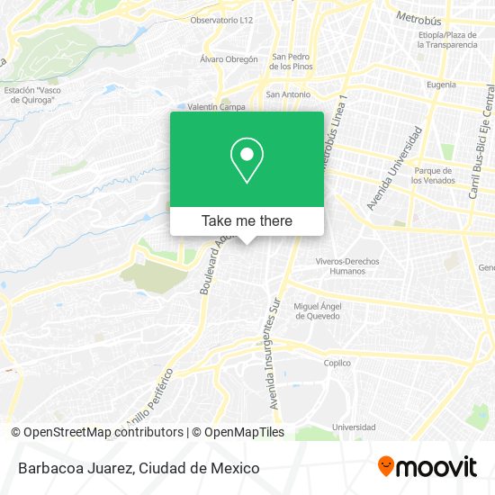 Barbacoa Juarez map