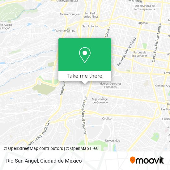 Rio San Angel map